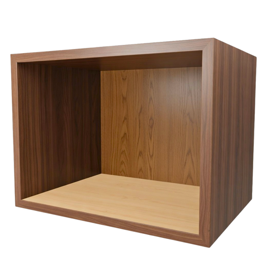 Modern Wooden Open Storage Cabinet