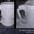 Print_Stark_House_Jar02.png House Stark Jar V1 Game of Thrones 3D print model