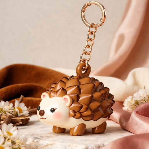 Hedgehog Keychain | Kawaii Woodland Forest Animal Bag Charm