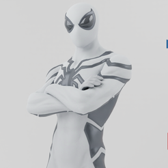 Portada-Art.png Fichier OBJ Spiderman Foundation Suit Spiderverse Textured Rigged・Objet imprimable en 3D à télécharger