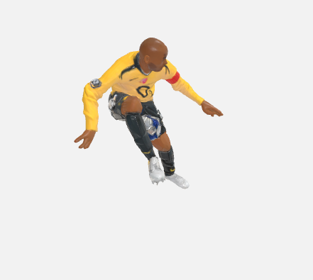 🇫🇷 Thierry Henry - Figure・ OBJ File for 3D printing・Cults