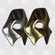 IMG_1919.png The Weeknd LEG 5 Mask AfterHours Til Dawn 2025 Gold Chrome Mask 3D Model