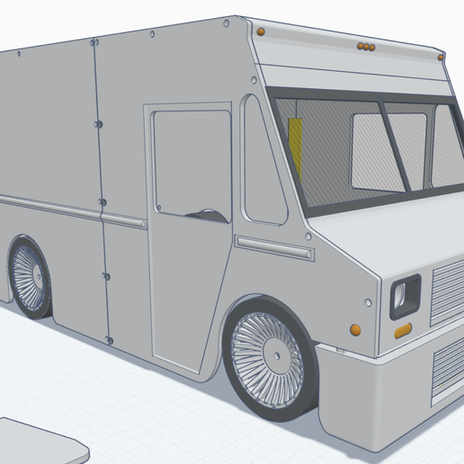 1/10 Drift/On road Delivery/Tool/Ice Cream truck 3D model