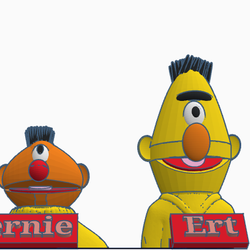 STL file Ert&Bernie・3D printable model to download・Cults