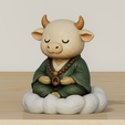 alixmasason1.png Zen Bull Figurine