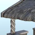 13.png Outdoor wooden pirate bar with chairs and roof (5) - Pirate Jungle Island Beach Piracy Caribbean Medieval