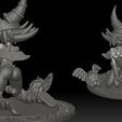 VIEW02_SOFT_GRIS.jpg Dark Magician Girl Figurine - Yu-Gi-Oh - SFW and NSFW 3D print model