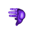 L__Reaching_Gloves.stl Hand Collection V2 3D printable files for Action Figures