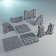 obraz_2026-01-17_133401531.png Ruined Stone Structure Pieces– Modular Terrain Set