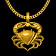 124.jpg lobster pendant charm