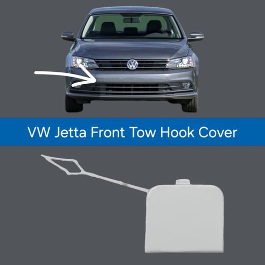 VW Jetta (2015-2017) Front Tow Hook Cover - 16D807241