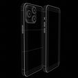 render_Wireframe.jpg Apple iphone14 Low-poly 3D model