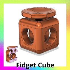 27.png Free 3D file Fidget cube - print in place・3D printing template to download