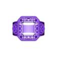 STL.stl Luxury Filigiree Dimond Ring 3d Printable Model