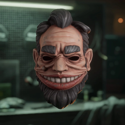 ign.png Archivo STL Máscara de Abe el Deshonesto de PAYDAY 3.・Plan de impresión en 3D para descargar