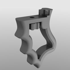 grip_render.jpg Free STL file Action camera pistol grip for Sony FDR-X3000・3D print design to download