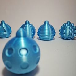 1000001457.jpg Fichier STL Décoration de sapin de Noël en forme de boule・Plan pour impression 3D à télécharger