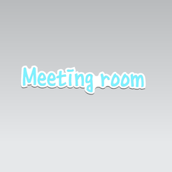 meeting-room-1.png Descargar archivo STL placa de identificación sala de reuniones • Objeto para impresión 3D, RINMAKER