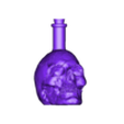 Scullbottle2.stl Items for witch house / dollhouse / miniatures (cauldron, magic ball, candles, ouija board)