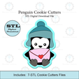 Etsy-Listing-Template-STL.png Valentines Penguin Cookie Cutters | STL File