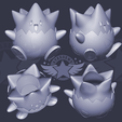 togepiplanter_model.png Fichier 3D Porte-stylos Togepi Pokemon Planter・Modèle pour impression 3D à télécharger