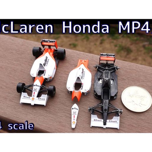 🚗 McLaren Honda MP4-6・Free STL File for ・Cults
