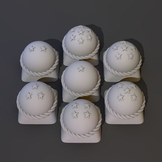 dragonball_pack_7_2.jpg 7 Dragonballs keycap  - DIGITAL FILES FOR 3D PRINTING - KEYCAP FOR MECHANICAL KEYBOARD