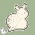 20-1.jpg Animals cookie cutters - #20 - snail (style 1)