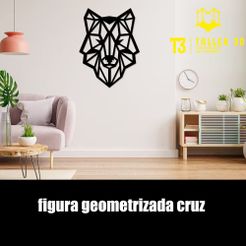 lobo-geometria.jpg Archivo STL lobo geometrizado cuadro decoracion・Plan de impresión en 3D para descargar