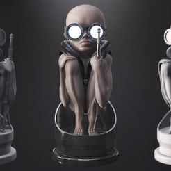 giuliano-grassi-babybulletgiger.jpg Файл STL Детская пуля (трибьют Гигеру и Чужому) 3d печать・Дизайн для загрузки и 3D-печати