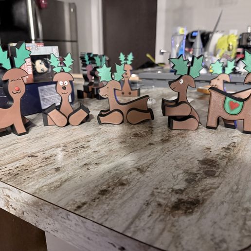 Vintage Reindeer - 3D model önizlemesi