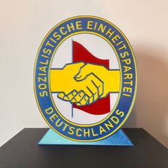 SED.jpg SED party logo, Socialist Unity Party of Germany, GDR, Ostalgie