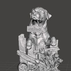 welcome-doggie-statue.jpg статуэтка желанной собачки 3 размера