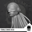 15.png Female Snake Head for action figures