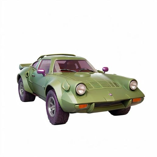 Lancia Stratos Car - STL Printable 3D model