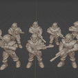 All_Render.png Retro Spaceguards (15mm & 28mm parts)