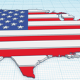 American_Flag_-_Tinkercad_screenshot.PNG American Flag Country Shaped