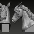 02.jpg Horse  Portrait  Sculpture