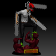 figura22.png Chainsaw man Diorama (Denji vs zombie)