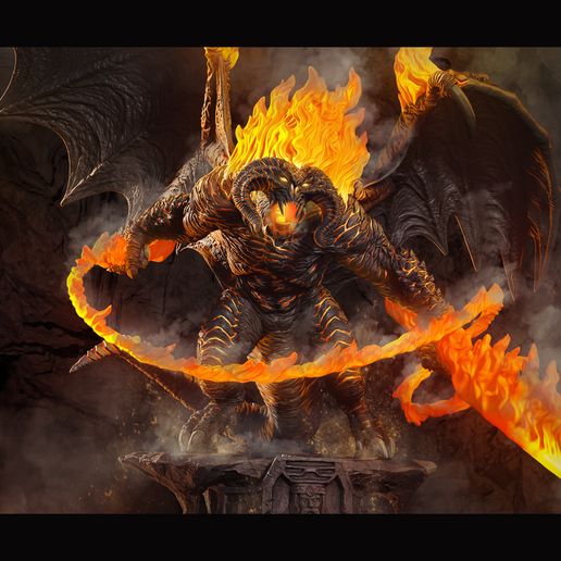 🗿 Balrog - Lord of the Rings・ 3D File for 3D printing・Cults