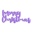 MerryChristmas.stl Merry Christmas - Christmas Gift Tag