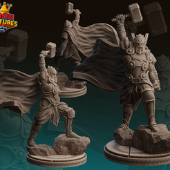 Copia-de-Diseño-sin-título-4.png Fichier STL Protocole de crise Marvel King Thor pré supporté inclus・Design pour imprimante 3D à télécharger