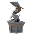 Snake-Fountain-C-Mystic-Pigeon-Gaming-2.jpg Sea Serpent Water Fountains and Statues Fantasy Tabletop Miniatures