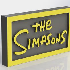 render_the_simpsons.jpg Archivo STL Placa de Los Simpsons・Modelo de impresión 3D para descargar, taiced3d