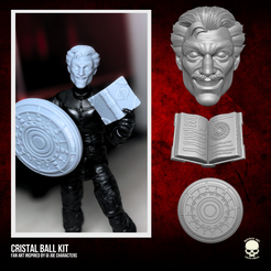 Cristall-Ball-1.png Fichier STL Cristal Ball Fan Art Kit 3D printable File For Action Figures・Plan pour impression 3D à télécharger