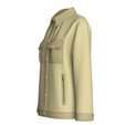 Girls-Button-Up-Jacket-With-Cargo-Pockets_5.png Girls Button-Up Jacket With Cargo Pockets | Marvelous / Clo3d / obj / fbx
