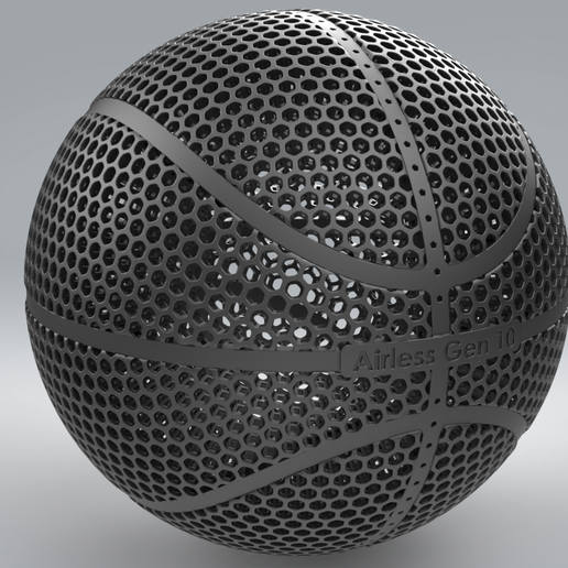 🏀 Baloncesto sin aire Gen 10・Archivo STL para Impresión 3D・Cults