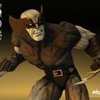 Wolverine-Sculpt-image-006.jpg WICKED MARVEL WOLVERINE SCULPTURE: TESTED AND READY FOR 3D PRINTING