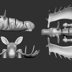 moose.jpg Файл STL Монти, миниатюрный лось-убийца с пика Молдовяну・Модель для печати в 3D скачать