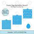 Etsy-Listing-Template-STL.png Easter Egg Sprinkles Stencil | Laser or 3D Printed, Decorating Stencils | Digital Download STL & SVG Files